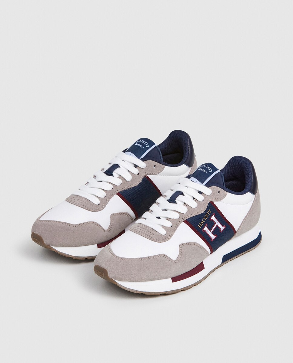 Sapatilhas Desportivas Estilo Retro Cinzento-3