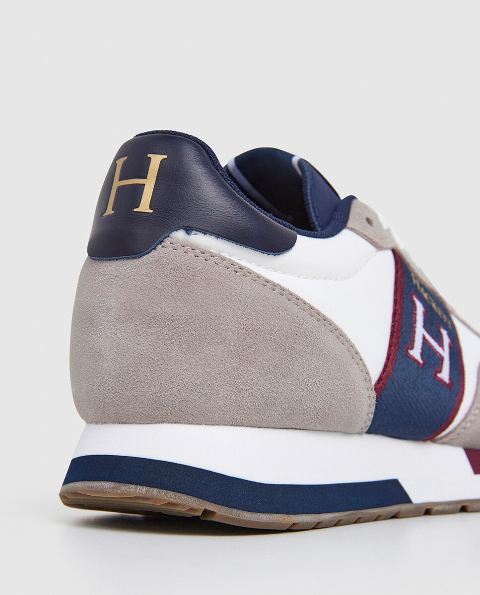 Sapatilhas Desportivas Estilo Retro Cinzento-4