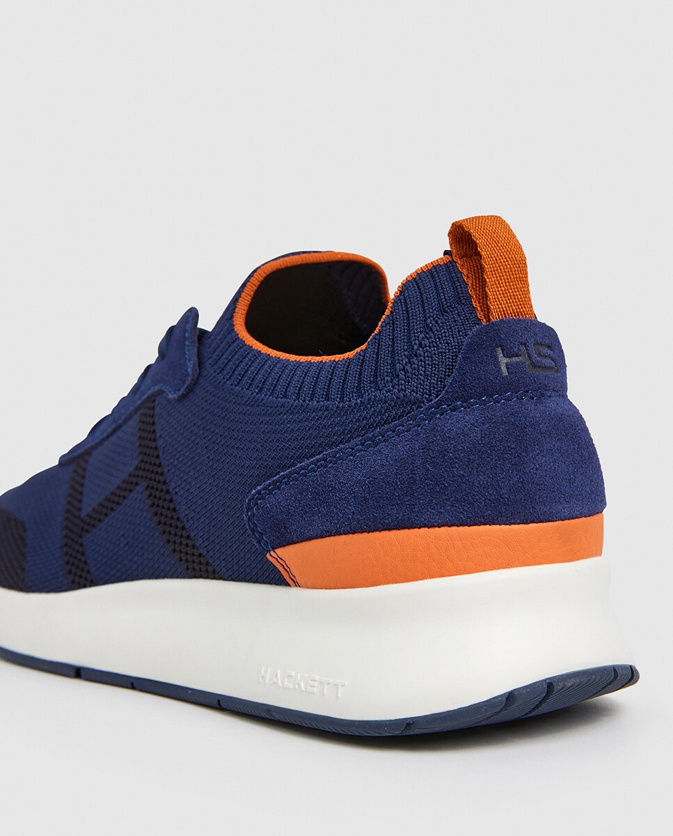 Sapatilhas Desportivas Tipo Meia Azul-marinho-4