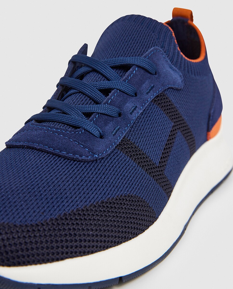 Sapatilhas Desportivas Tipo Meia Azul-marinho-5