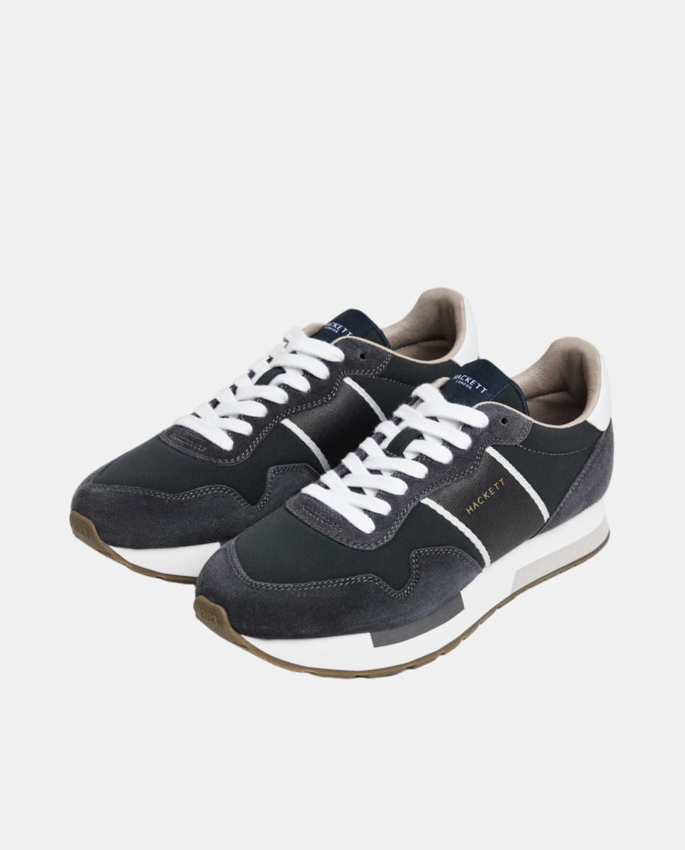 Zapatillas deportivas de hombre Kenston Symbol estilo running - Hackett - Gris marengo Gris marengo-3