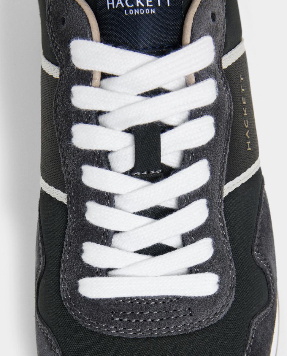 Zapatillas deportivas de hombre Kenston Symbol estilo running - Hackett - Gris marengo Gris marengo-5