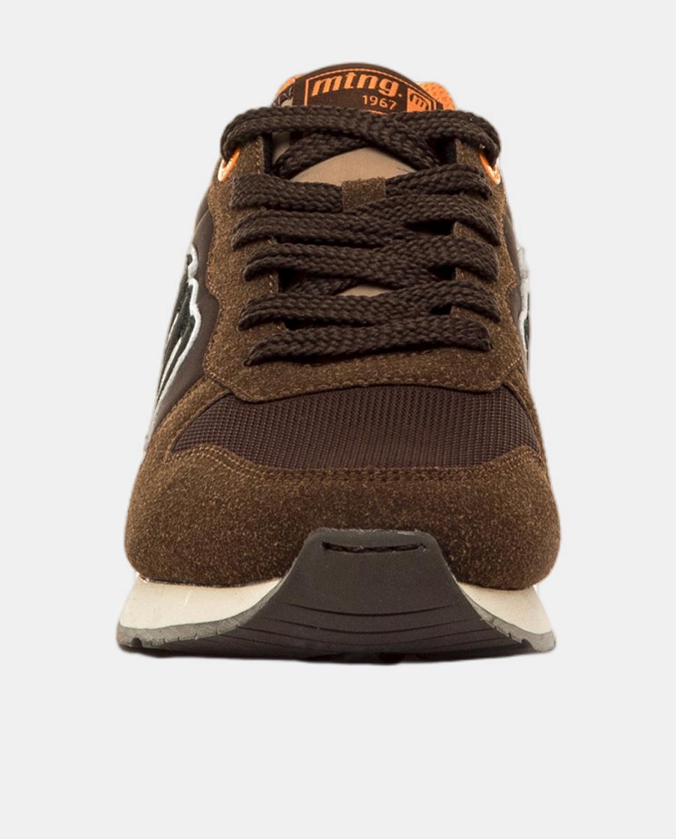 Zapatillas deportivas de hombre en color negro con logotipo - Mustang - Carbono Marrón chocolate-3