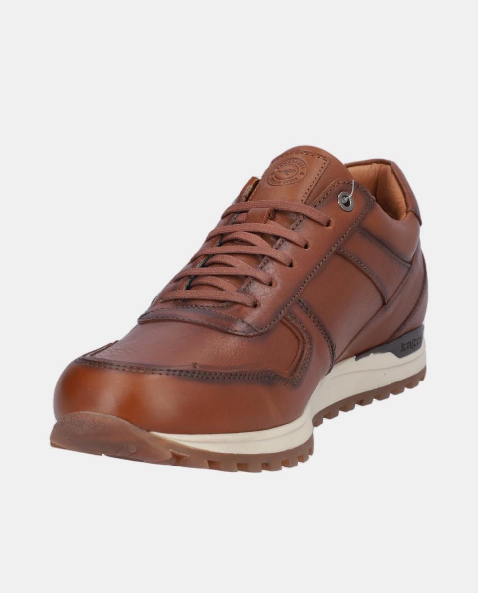 Sapatos Desportivos em Pele com Xdry e com Atacadores e Fecho de Correr Couro-3