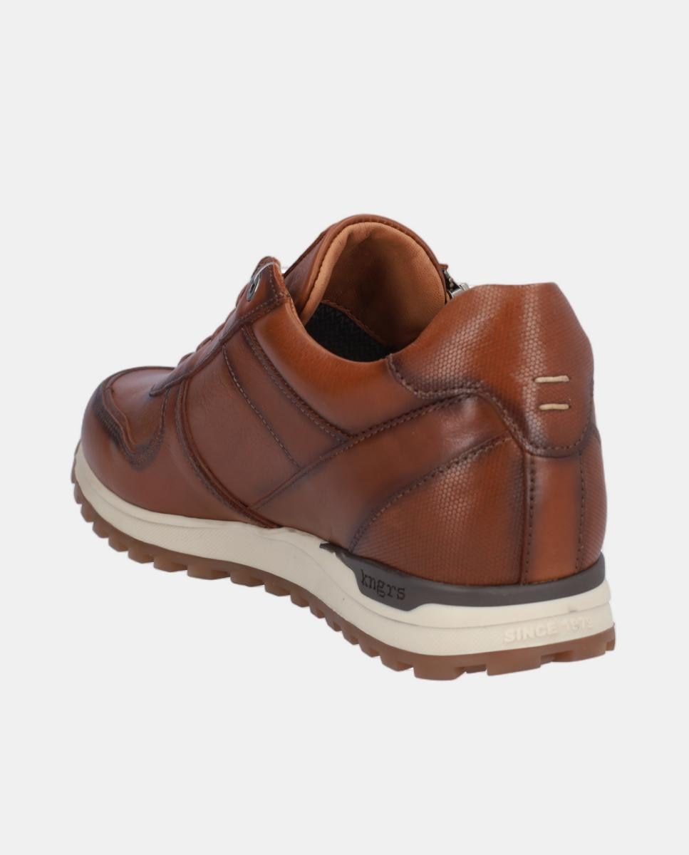 Sapatos Desportivos em Pele com Xdry e com Atacadores e Fecho de Correr Couro-5