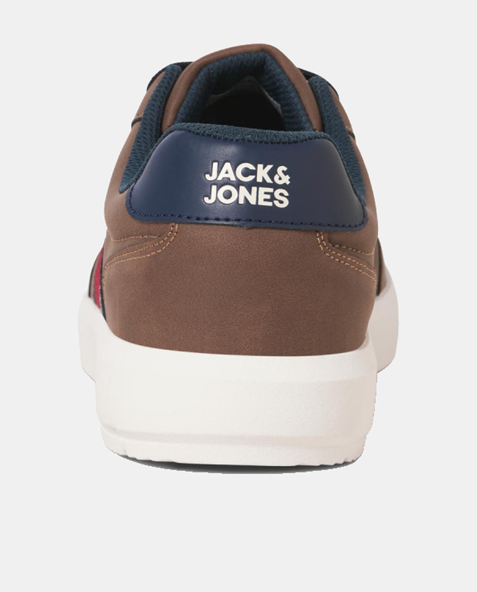 Sapatilhas tipo casual com detalhe lateral Castanho caramelo-6