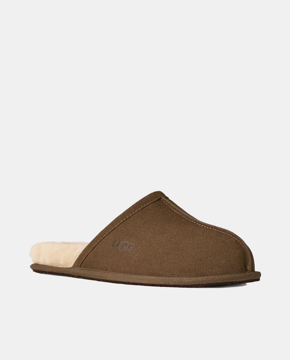 Zapatilla casa de piel scuff - UGG - Marrón topo Marrón topo-2