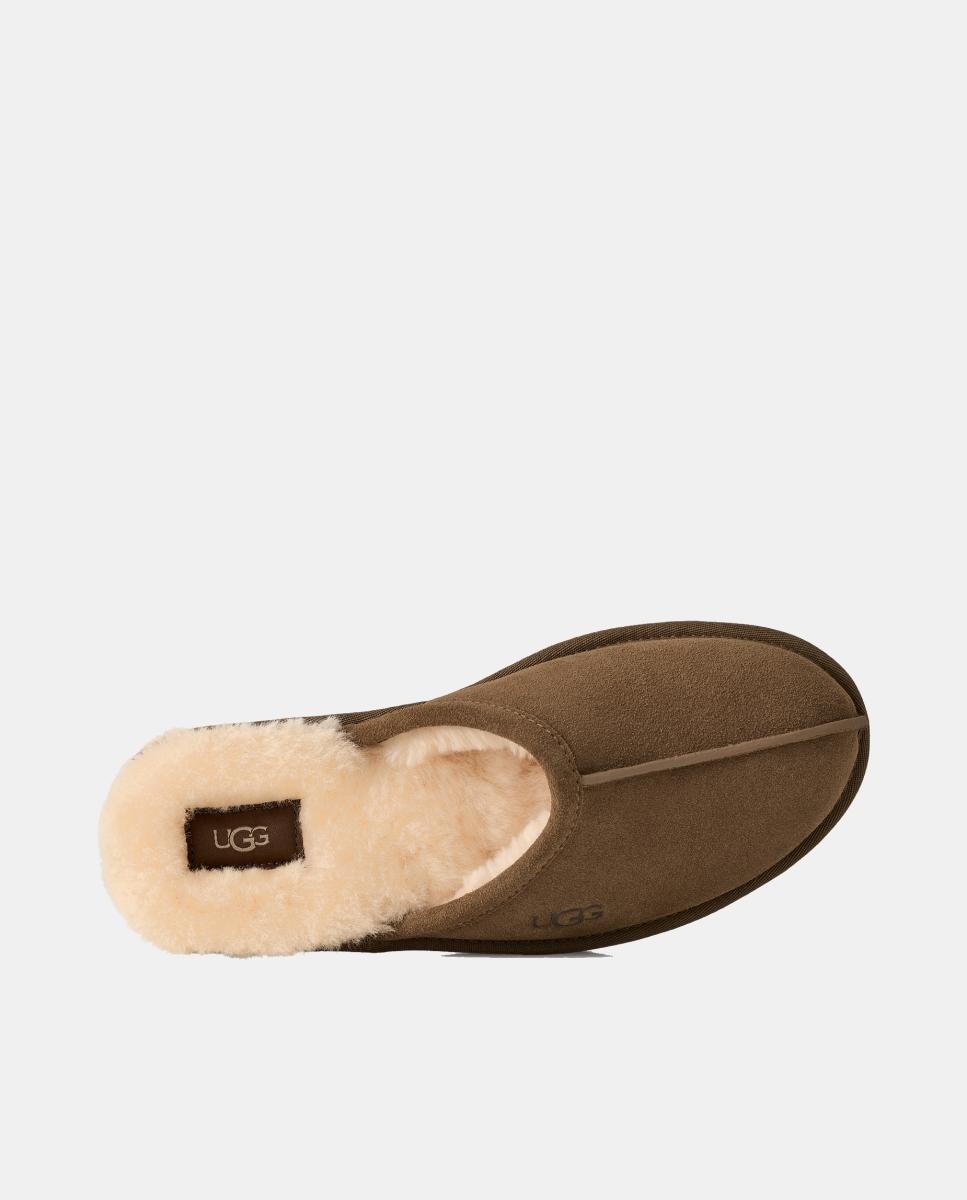 Zapatilla casa de piel scuff - UGG - Marrón topo Marrón topo-4