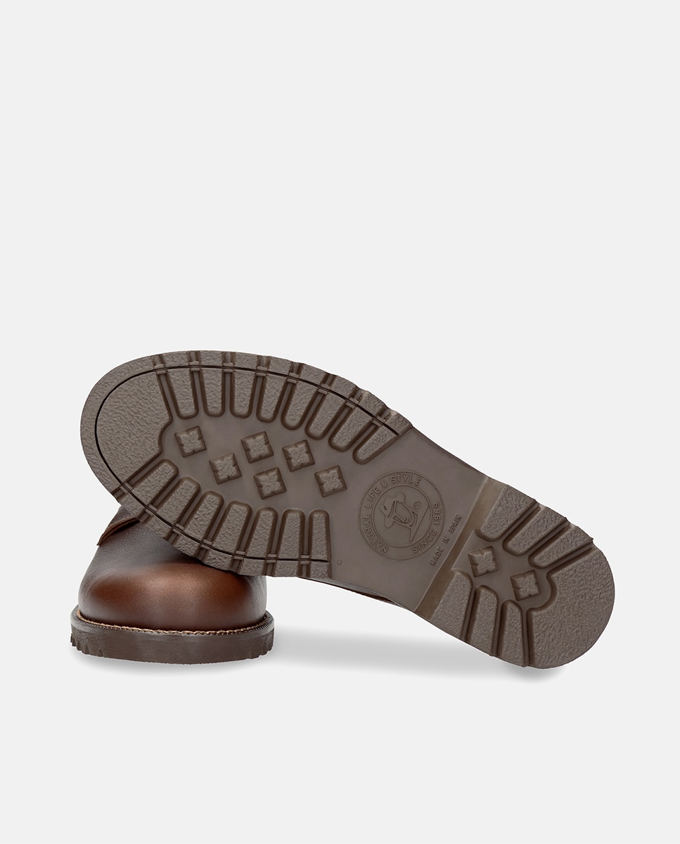 Sapatos de Atacadores em Pele Waterproof com Forro Gore-Tex - Castanho Castanho-13