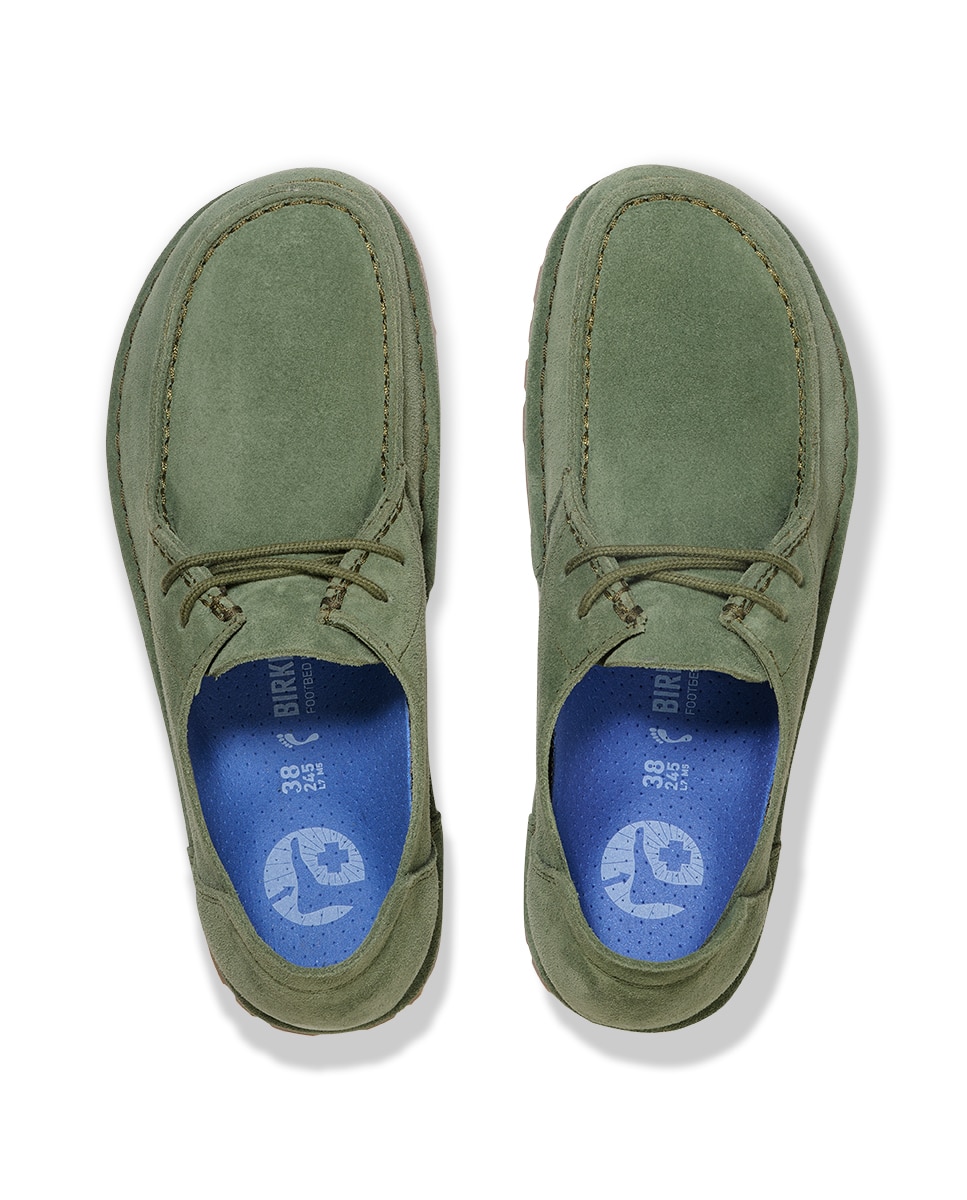 Sapatos Utti em Camurça Verde Azeitona-3