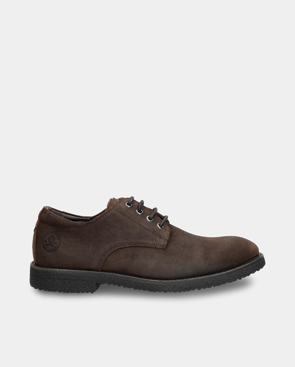 Imagem 0 de Sapatos de Atacadores em Velour com Forro de Pele