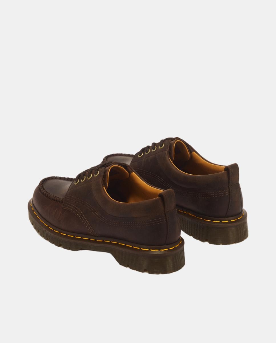 Sapatos Lowell em Pele Crazy Horse Castanho taupe-3