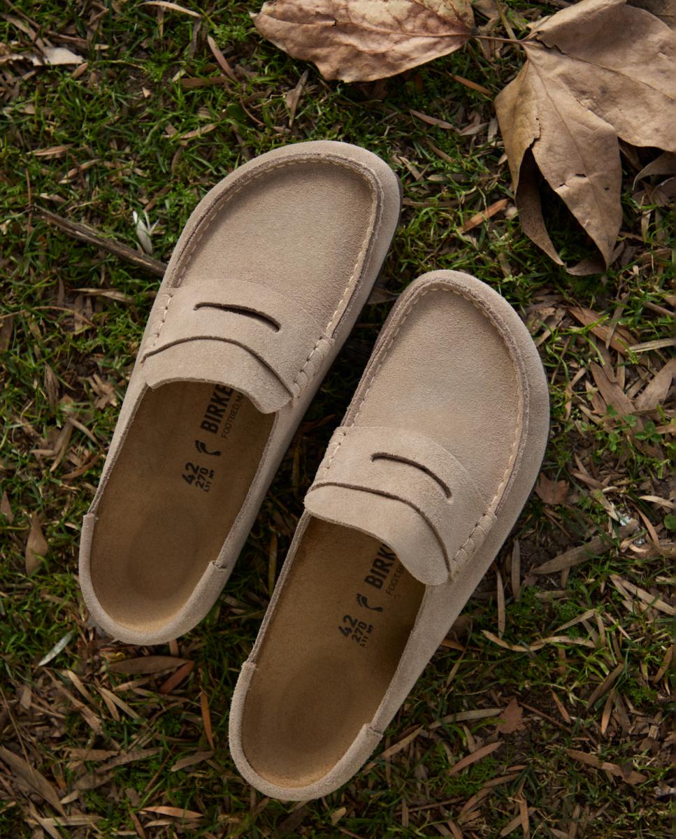 Mocassins Abertos em Croute Castanho taupe-4