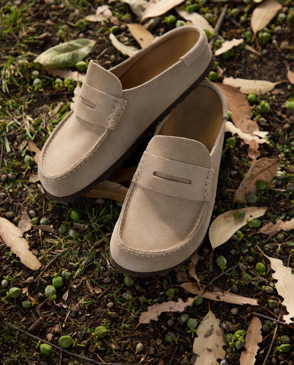 Mocassins Abertos em Croute Castanho taupe-11