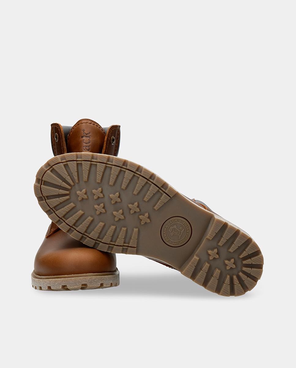 Botas em pele Waterproof castanhas com Gore-Tex Castanho-3