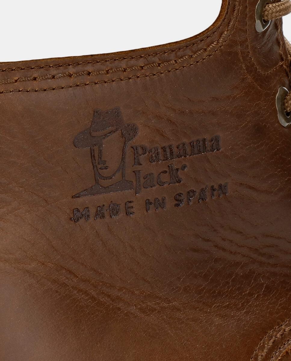 Botas em pele Waterproof castanhas com Gore-Tex Castanho-5