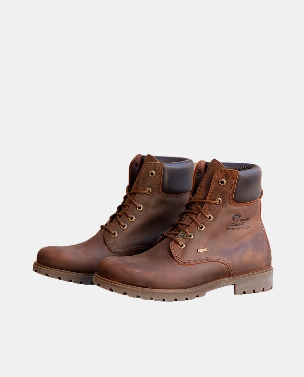 Botas em pele Waterproof castanhas com Gore-Tex Castanho-9