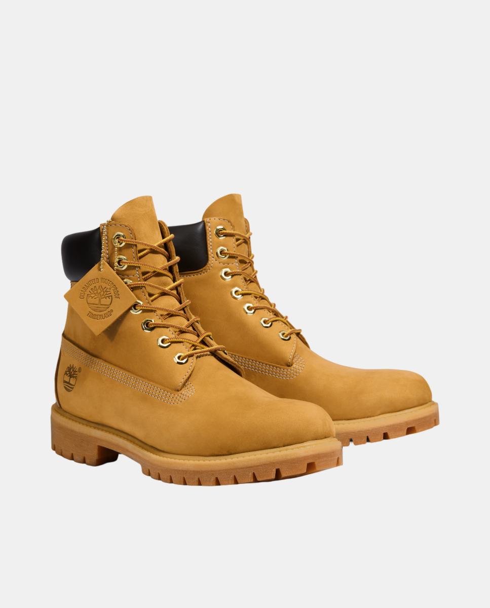 Botas Impermeáveis com Atacadores Timberland® Premium 6 Inch Mostarda-4