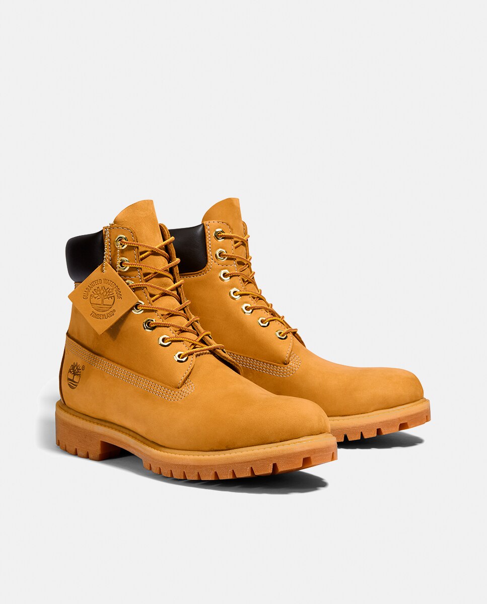 Botas Impermeáveis com Atacadores Timberland® Premium 6 Inch Mostarda-11