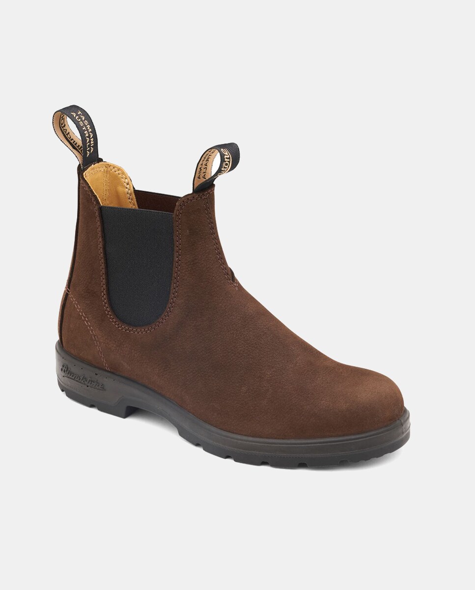 Botas Chelsea em Pele Castanho-3