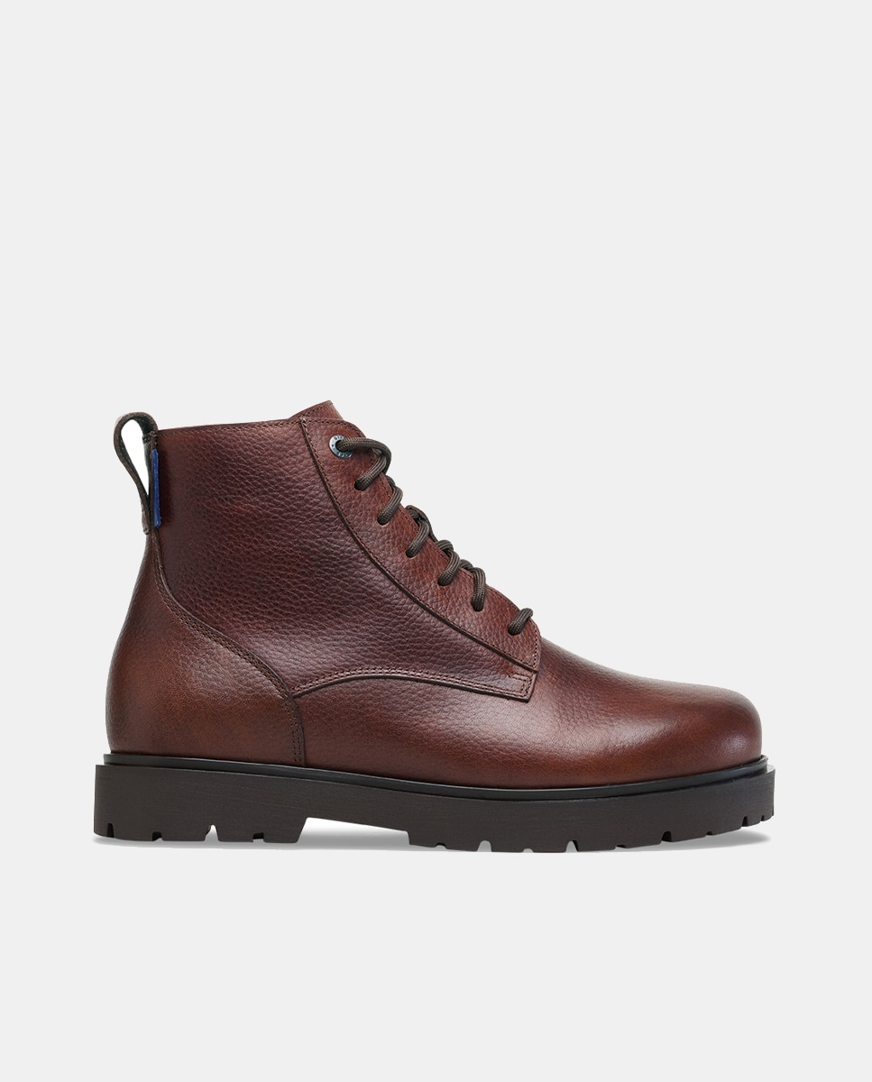 Botas Highwood em Pele Waterproof Castanho-chocolate-1