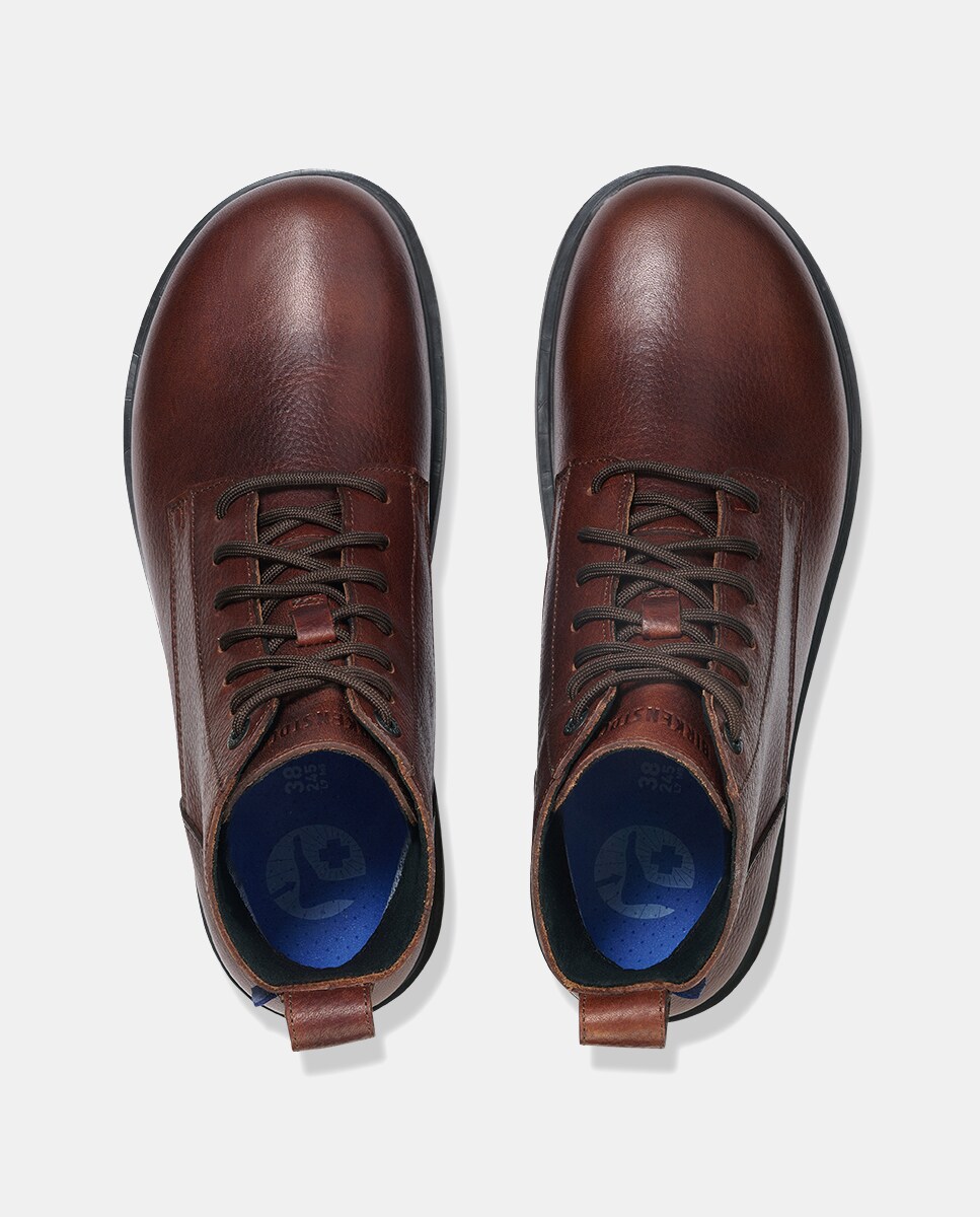 Botas Highwood em Pele Waterproof Castanho-chocolate-3