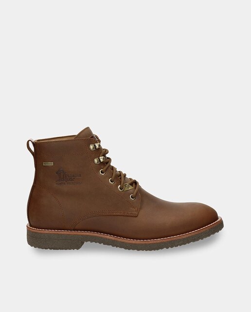 Imagem 0 de Botas de Cano Baixo com Logótipo Lateral em Pele Waterproof e Forro Gore-Tex - Preto