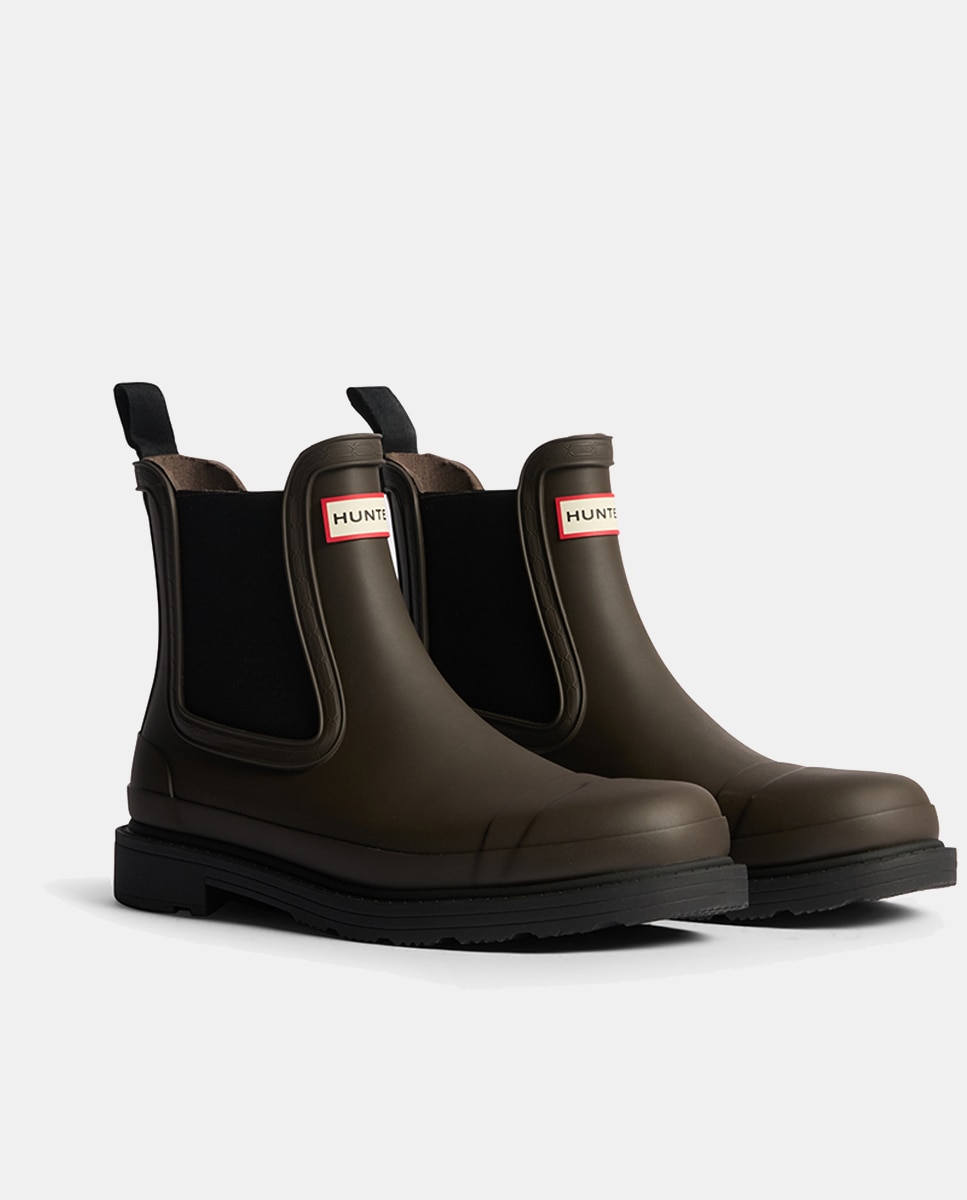 Botas M Commando Chelsea Castanho-chocolate-4