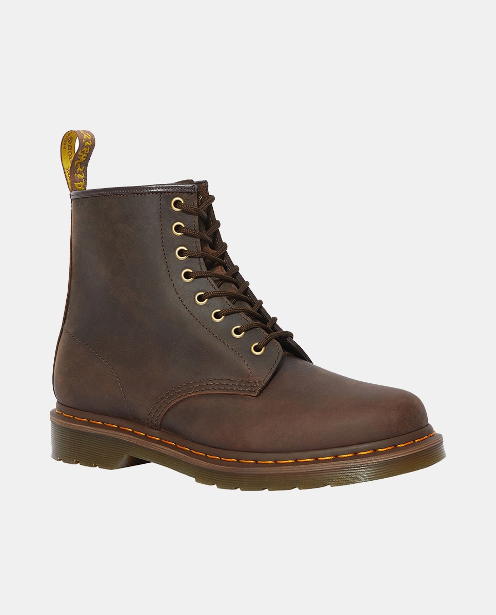 Botas 1460 em Pele Castanho-2