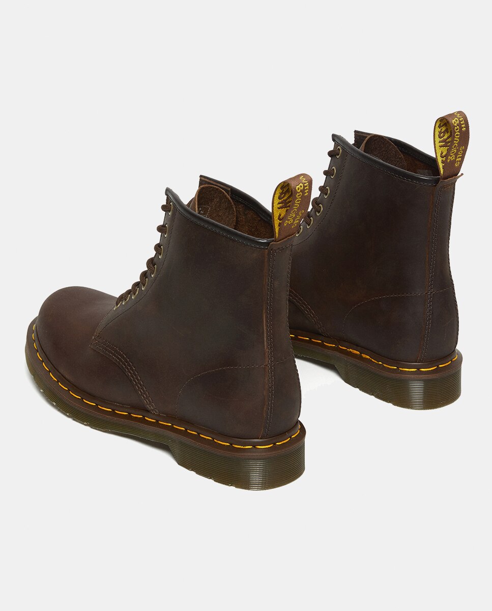 Botas 1460 em Pele Castanho-4
