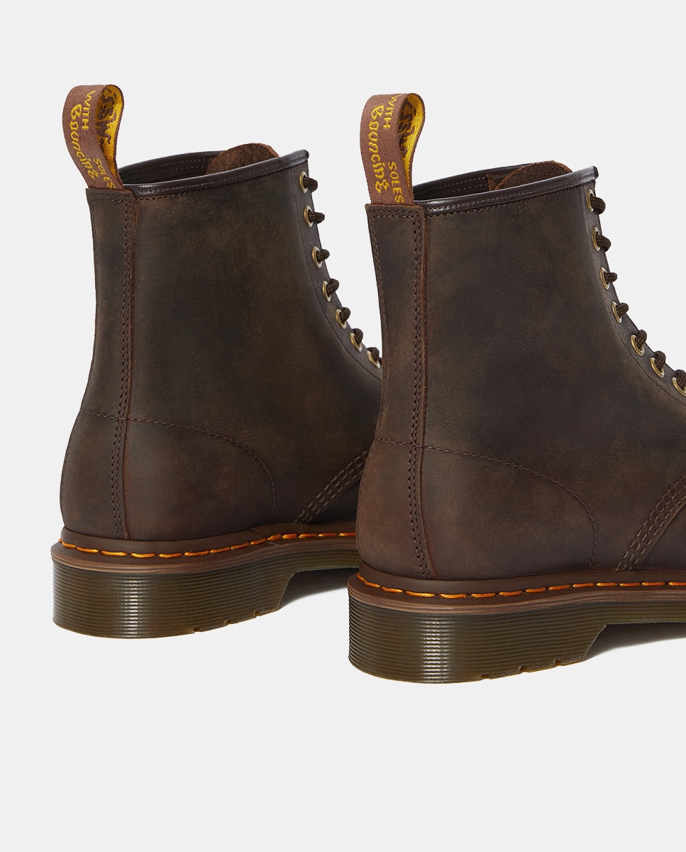 Botas 1460 em Pele Castanho-6