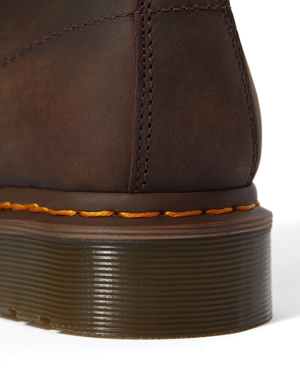 Botas 1460 em Pele Castanho-8