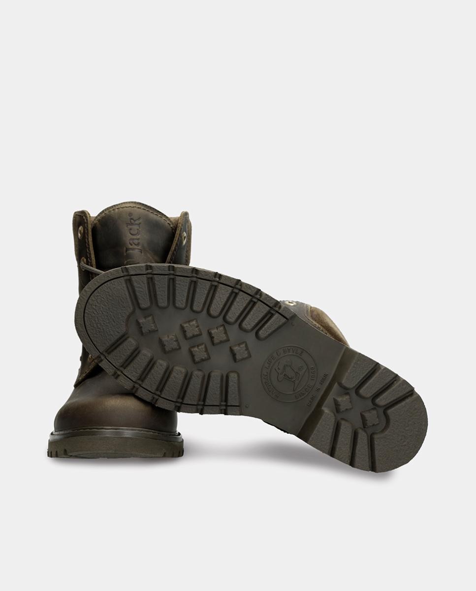 Botas de Pele com Forro Goretex Verde-militar-4