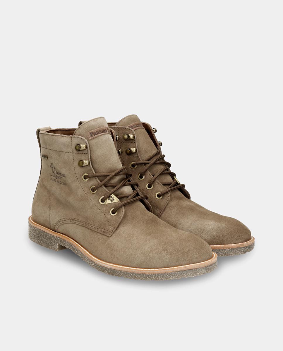Botins em Velour com Forro de Goretex Cinzento-claro-4