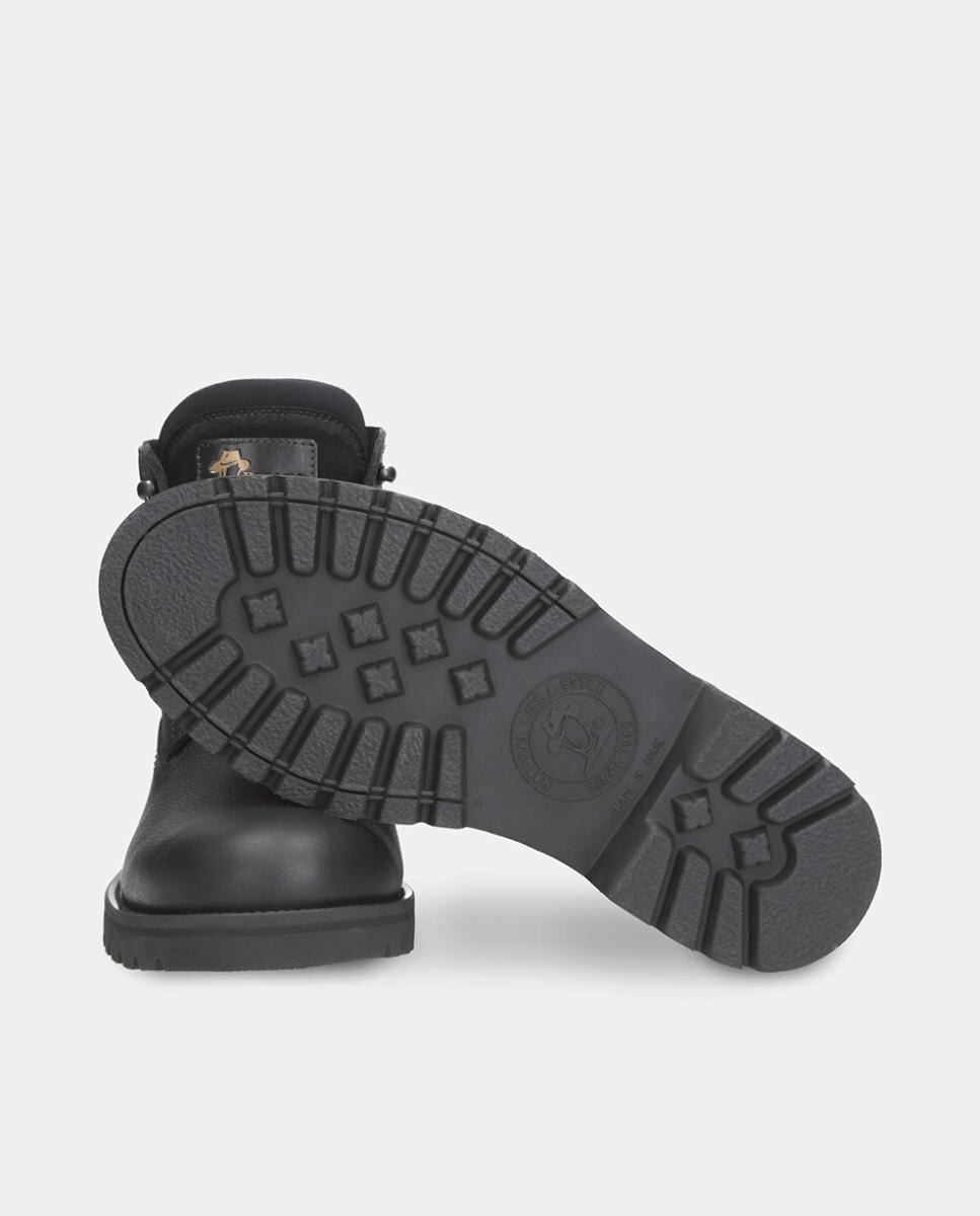 Botins em Pele com Forro de Goretex Preto-4