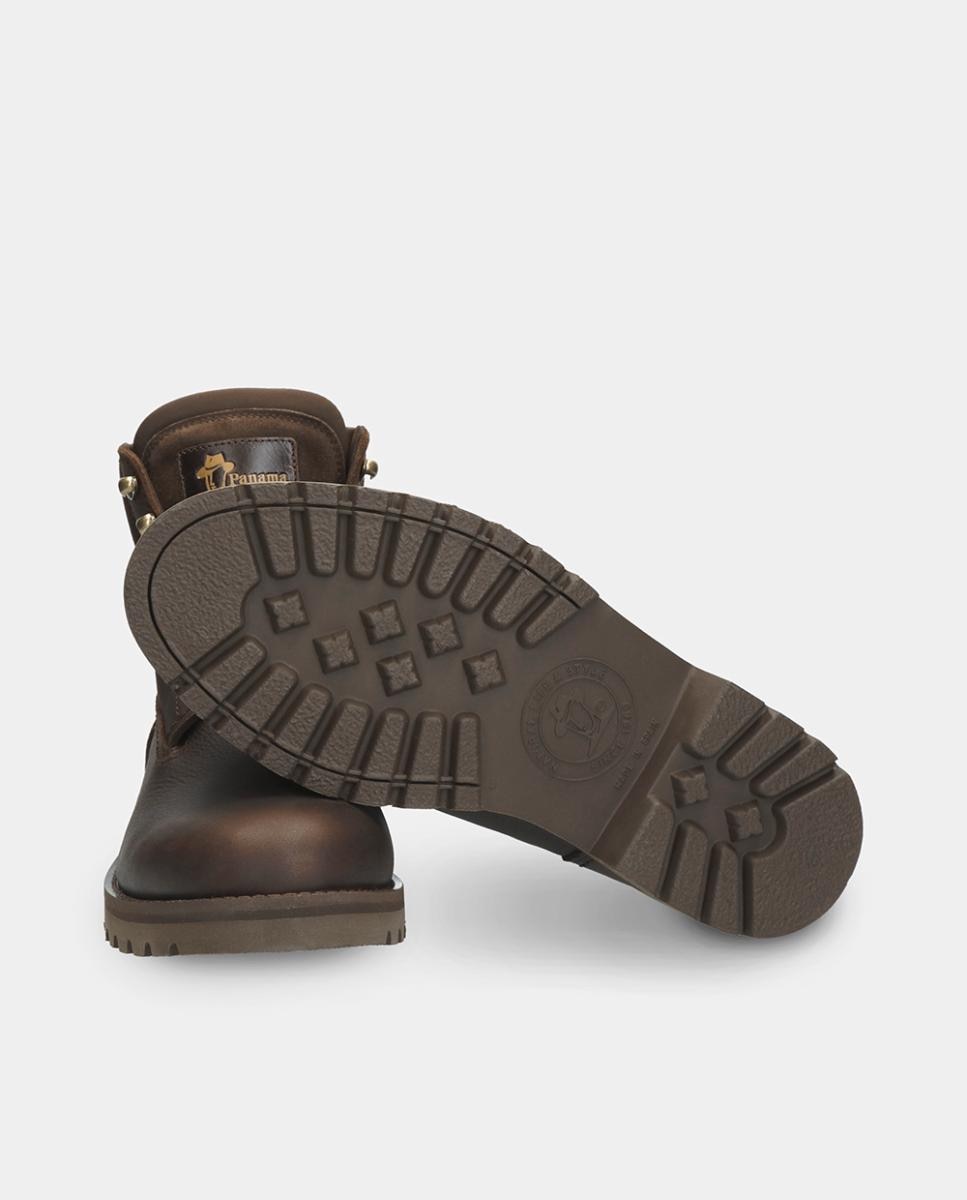 Botins em Pele com Forro de Goretex Castanho-escuro-3