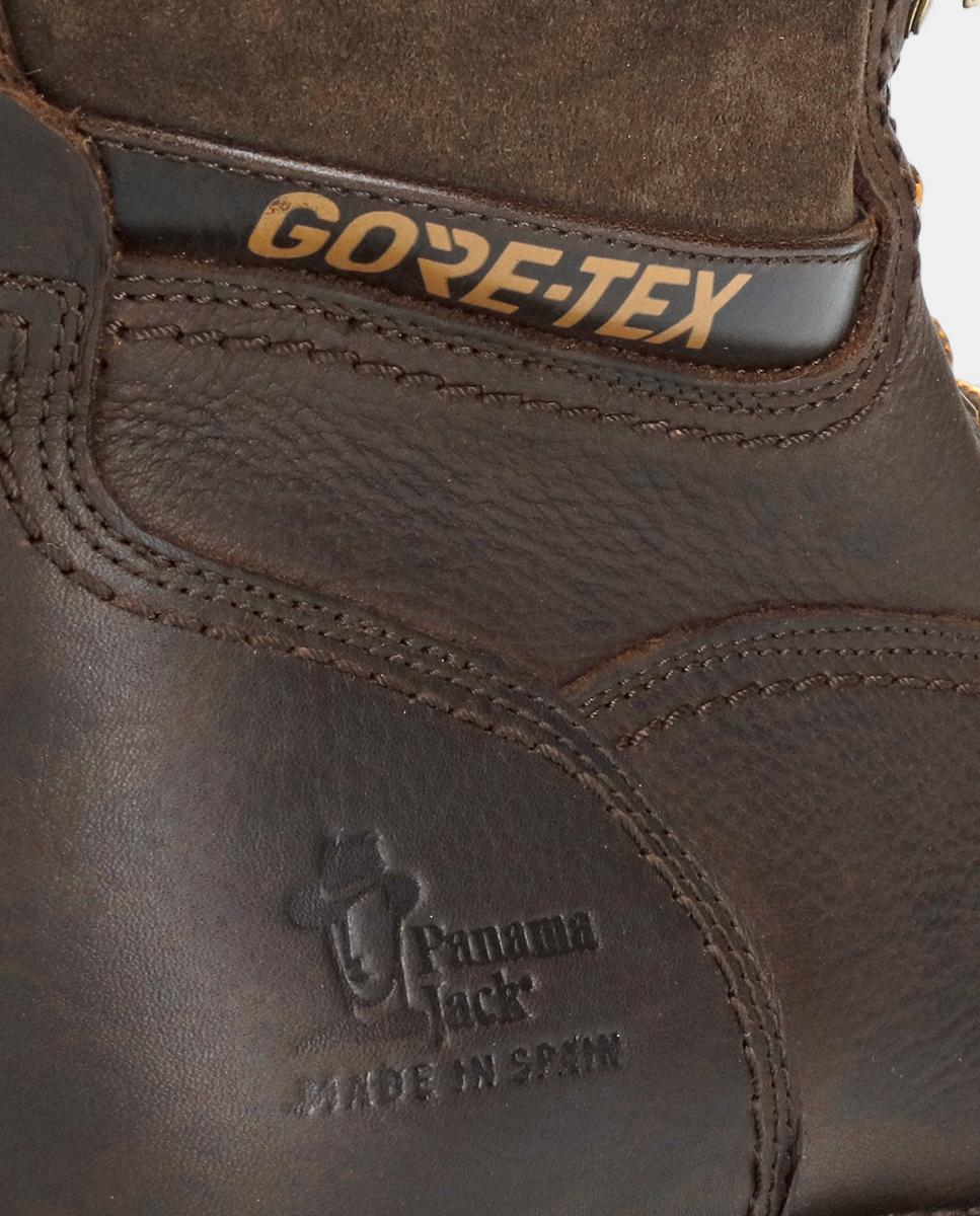 Botins em Pele com Forro de Goretex Castanho-escuro-5