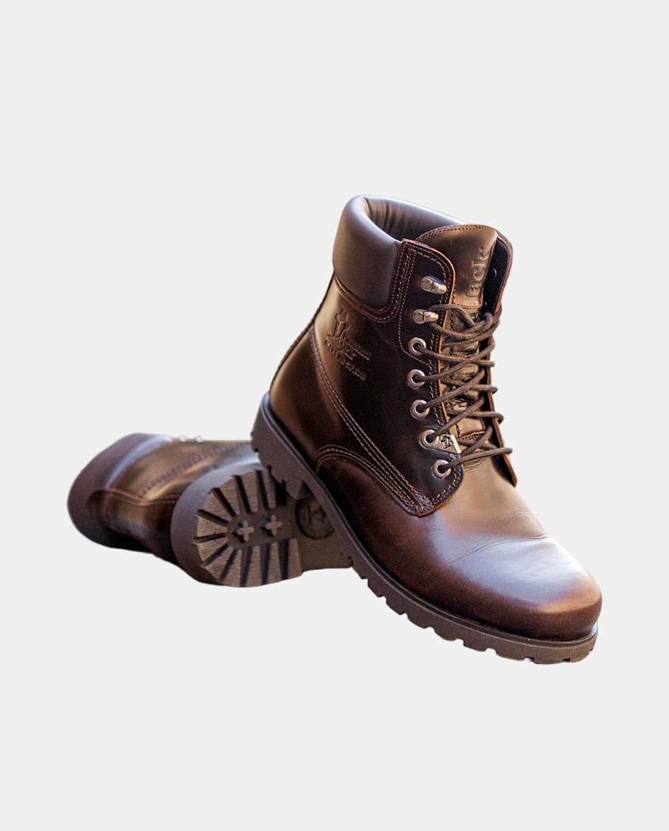 Botas em Pele com Forro de Pele Castanho-escuro-2