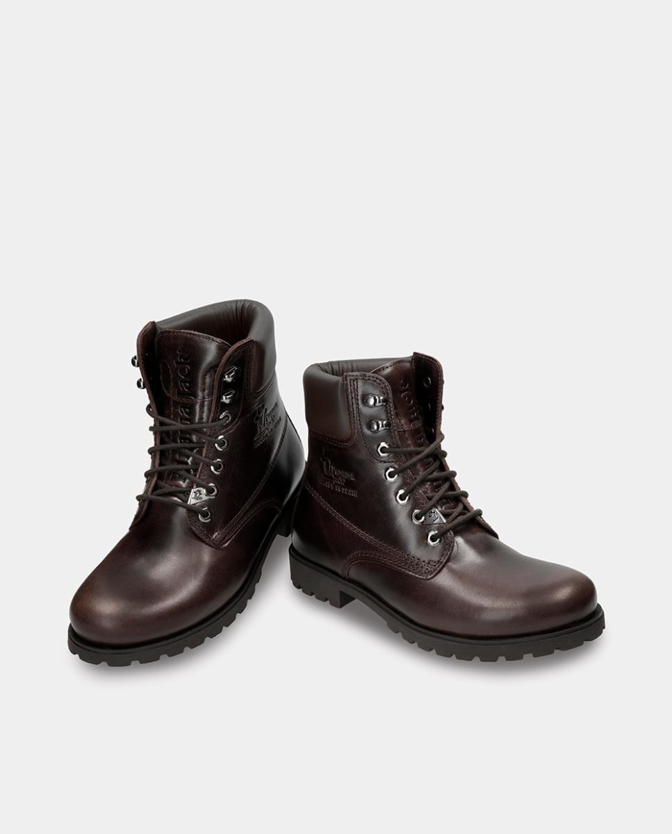 Botas em Pele com Forro de Pele Castanho-escuro-3