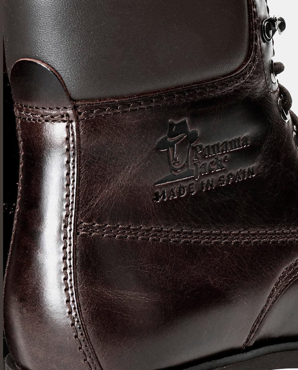Botas em Pele com Forro de Pele Castanho-escuro-6