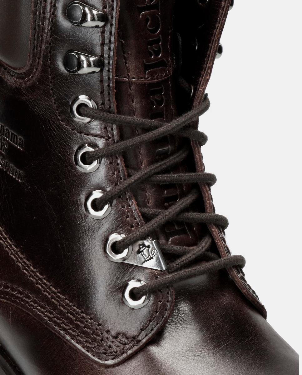 Botas em Pele com Forro de Pele Castanho-escuro-7