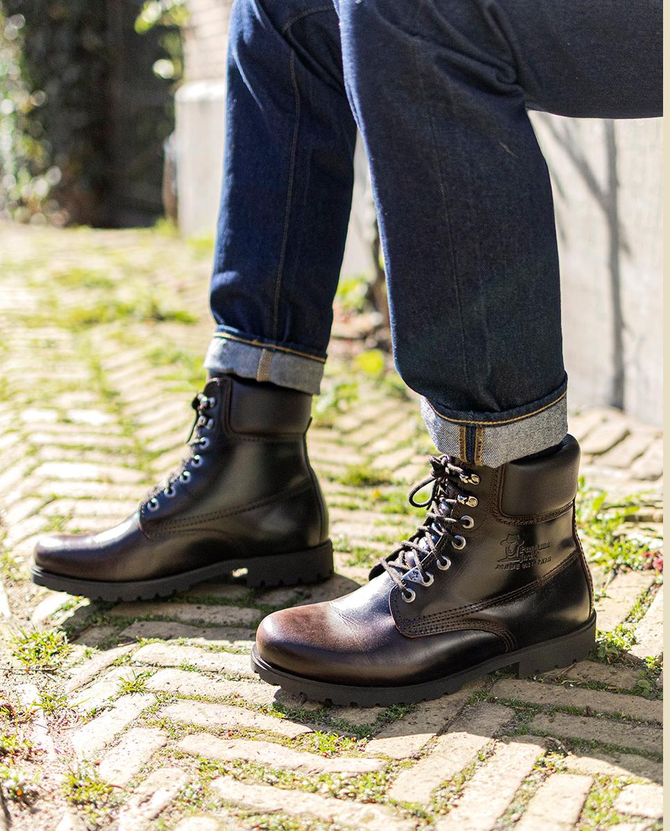 Botas em Pele com Forro de Pele Castanho-escuro-9