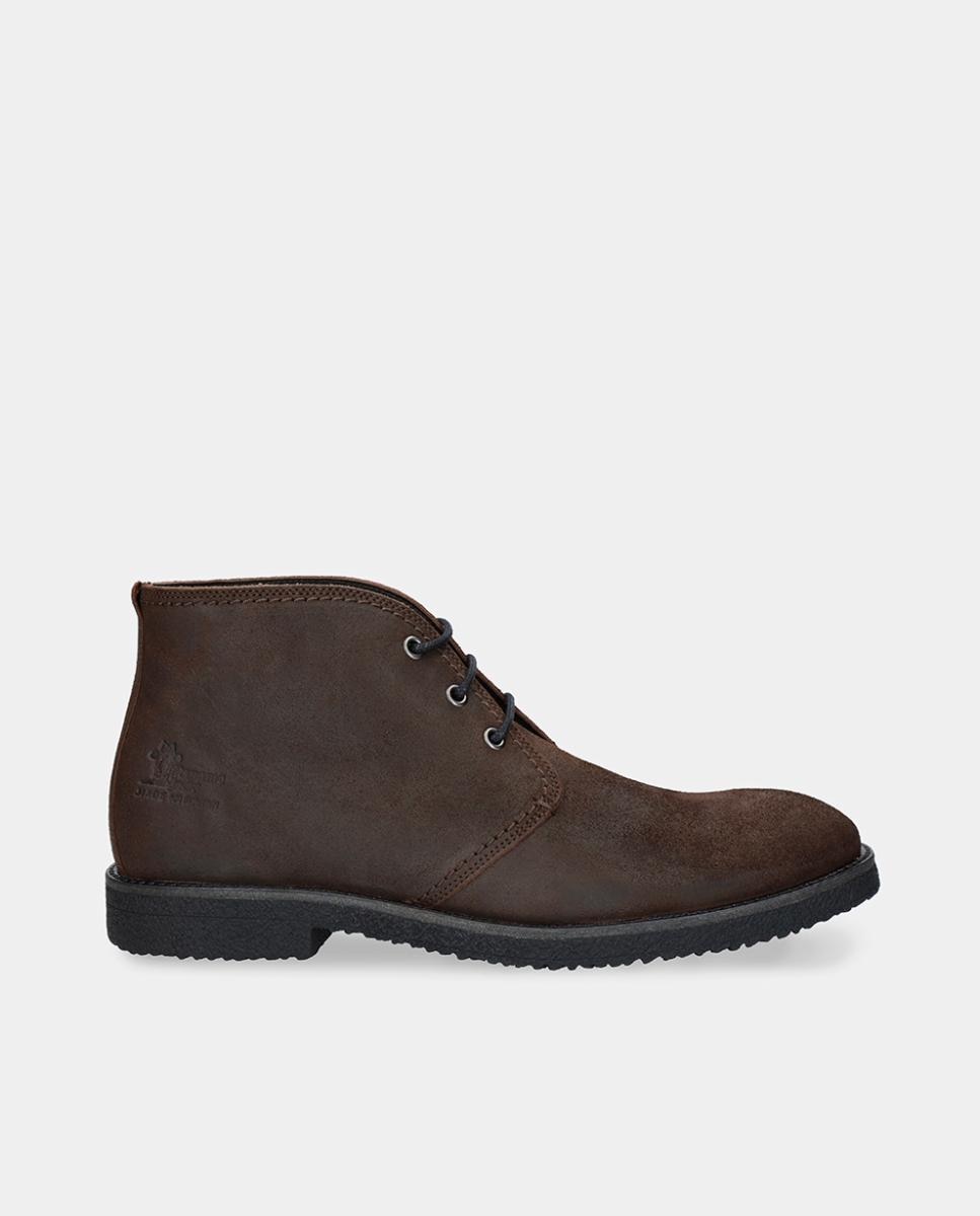 Imagem 0 de Botins em Velour com Forro de Pele