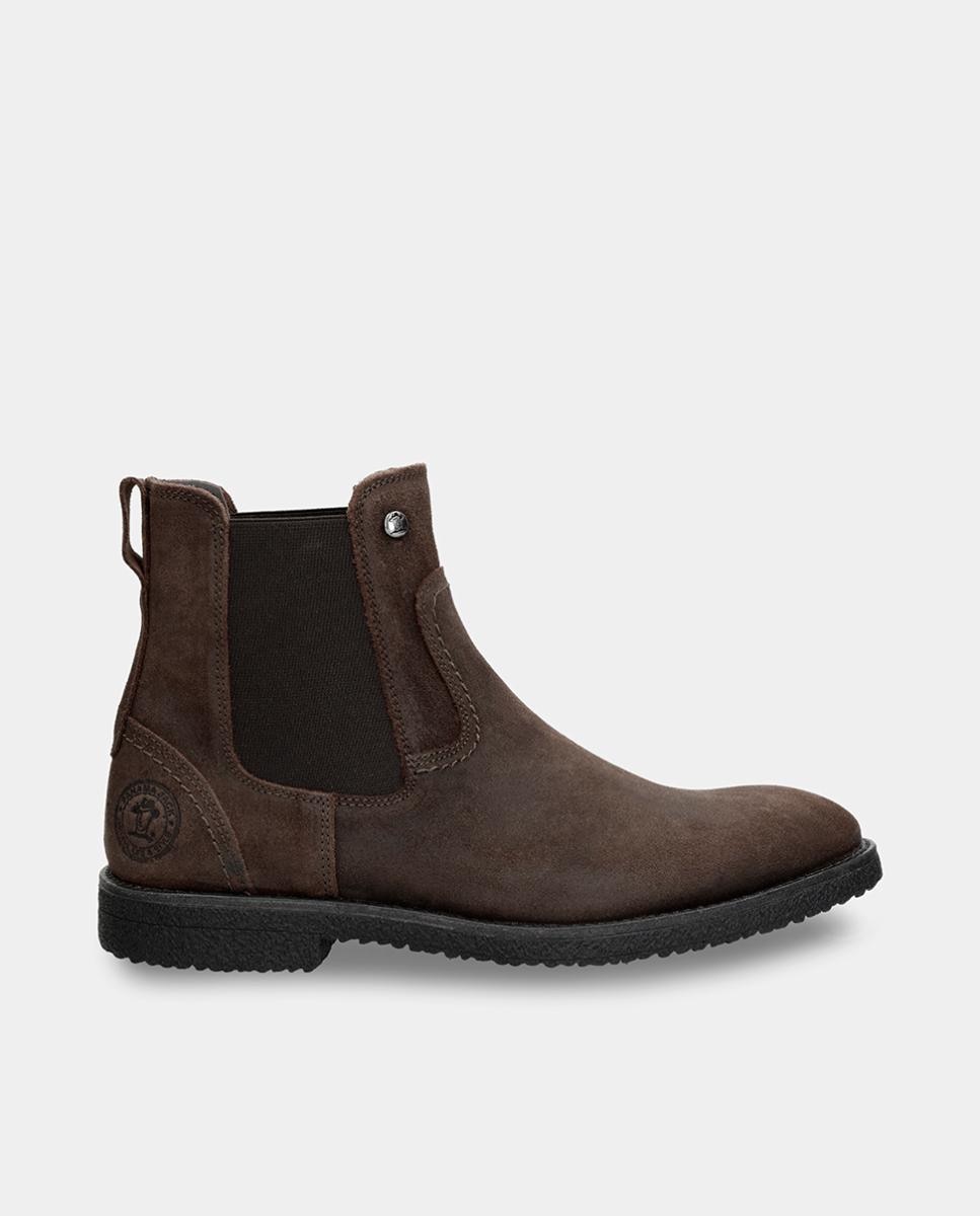 Imagem 0 de Botins em Velour com Forro de Pele