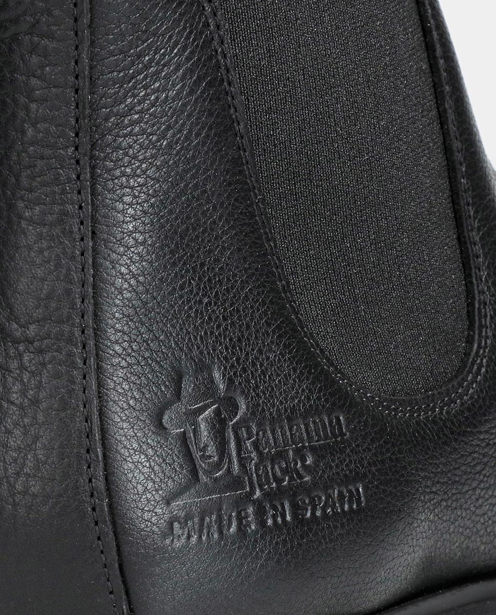 Botins em Pele com Forro de Pele Preto-5