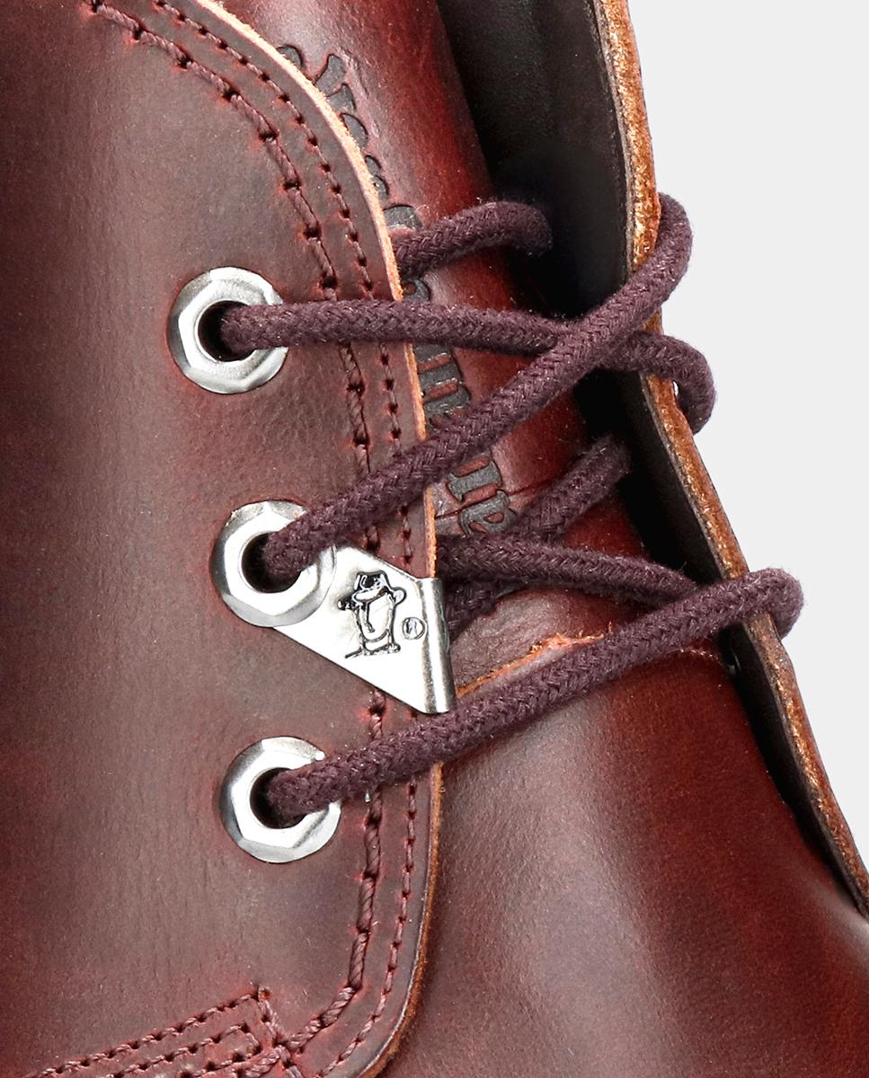 Botins em Pele com Forro de Pele Vermelho/Grená-6