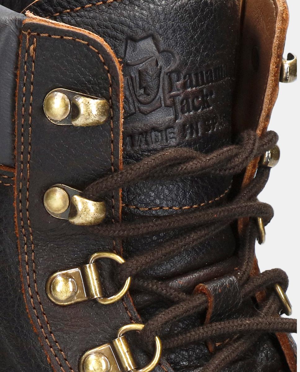 Botas em Pele com Forro de Pele Castanho-7