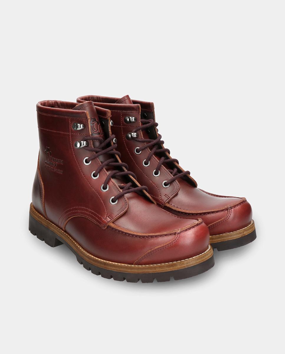 Botas em Pele com Forro de Pele Vermelho/Grená-2