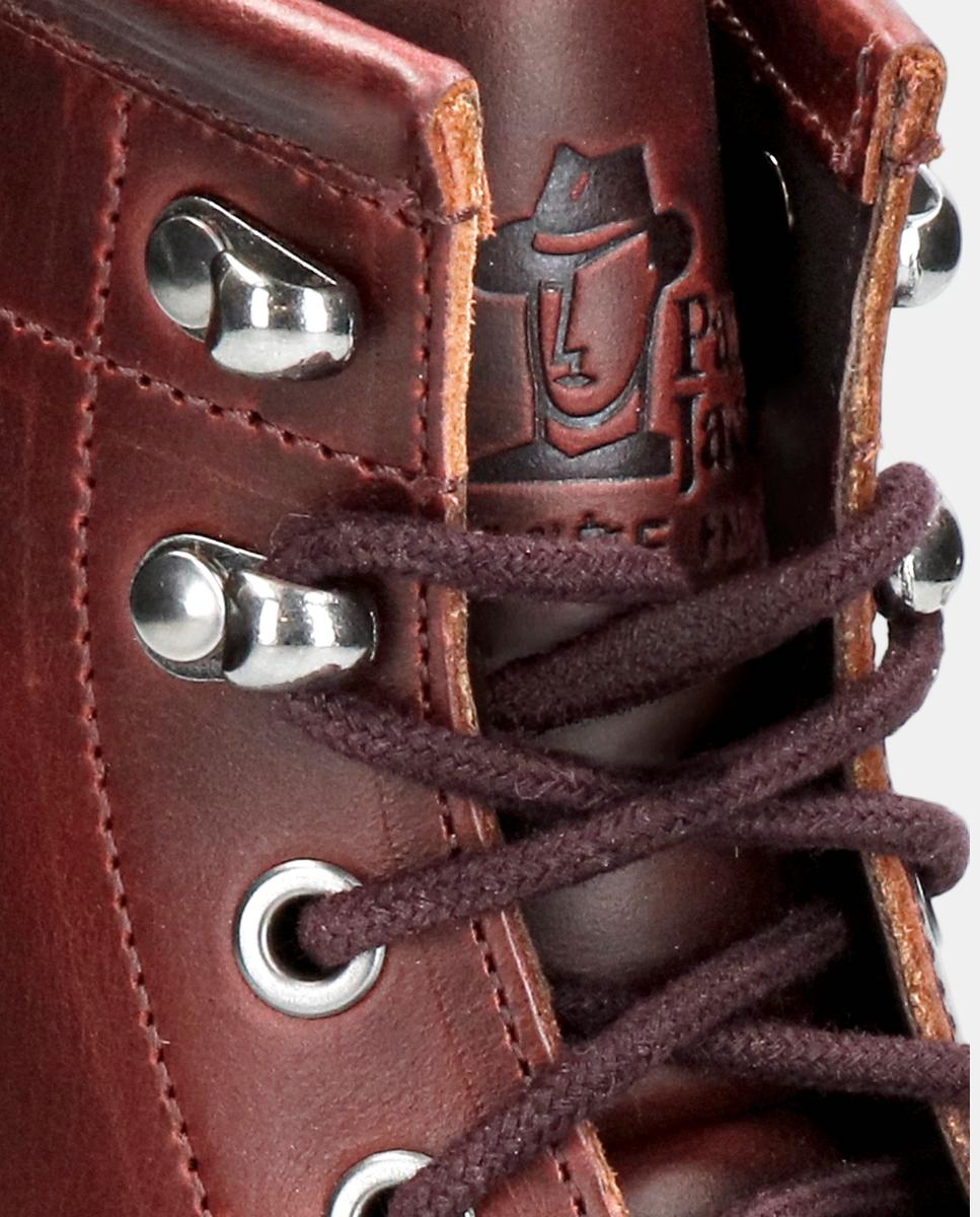 Botas em Pele com Forro de Pele Vermelho/Grená-6