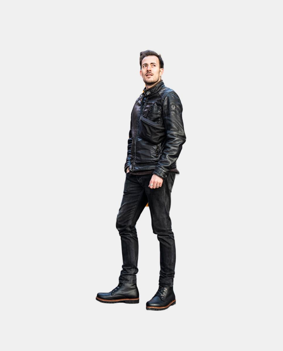 Botas em Pele com Forro de Algodão Preto-9